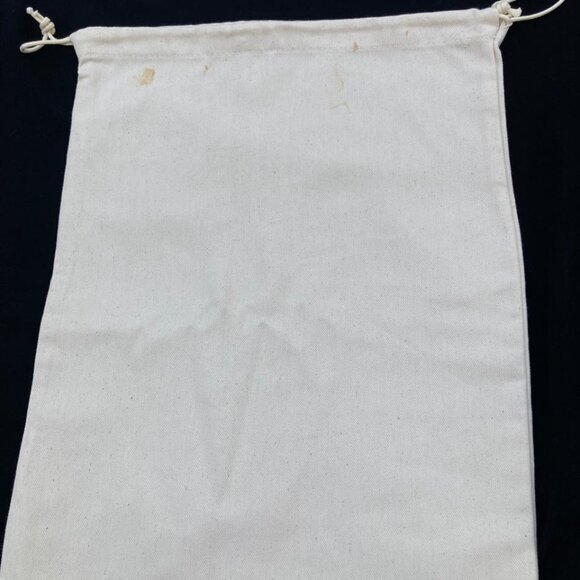 Loro Piana Dust Bag Cream Drawstring Wallet Shoe Storage Cover 16x12 - Picture 9 of 13